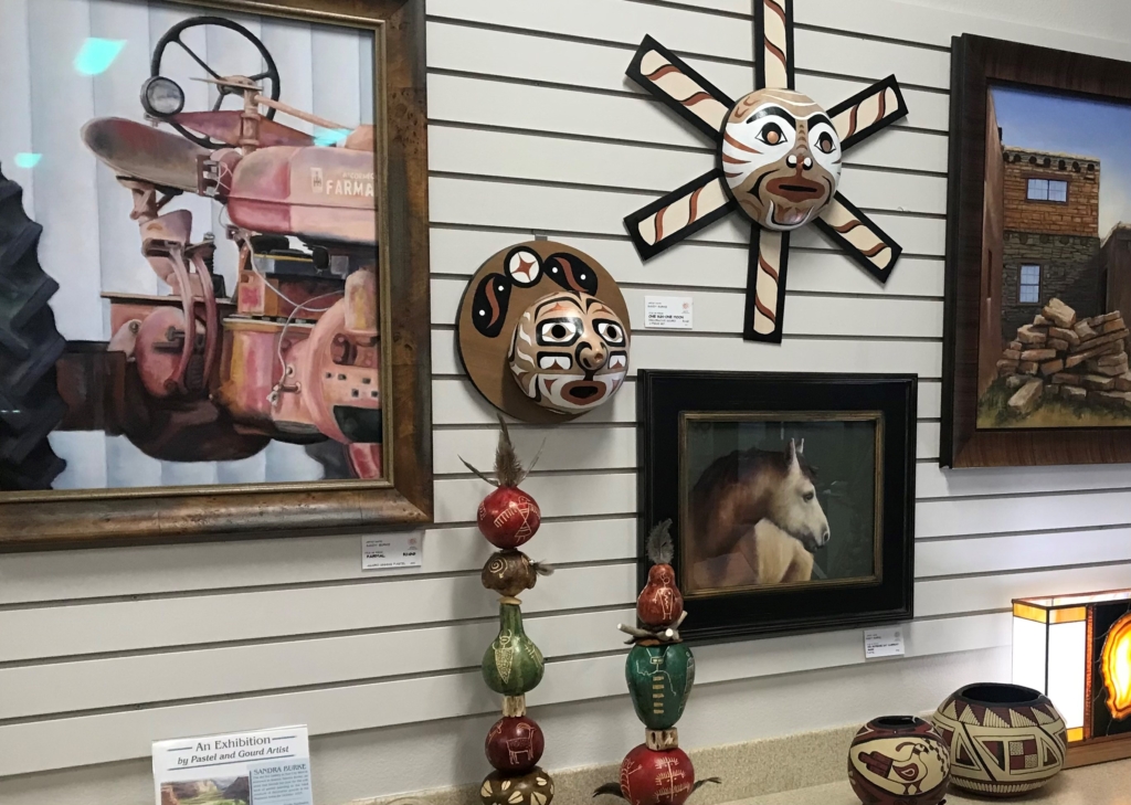Artist Sandy Burke’s amazing artwork on display at the Gallery Gala.